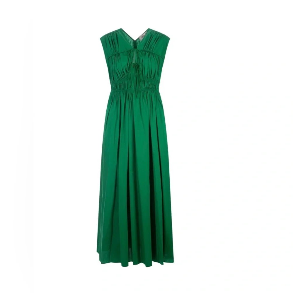 Diane Von Furstenberg Vibrant Green Maxi Dress - Picture 2 of 5